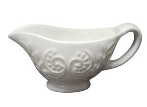 Avon Vintage Gravy Boat / Serving Bowl Dish with Scroll Design Kitchen Decor